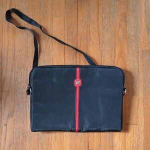 SwissGear Black 16" Laptop Maya Bag with Red Accent